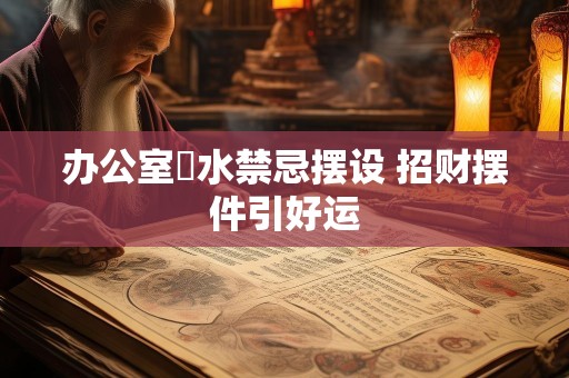 办公室風水禁忌摆设 招财摆件引好运