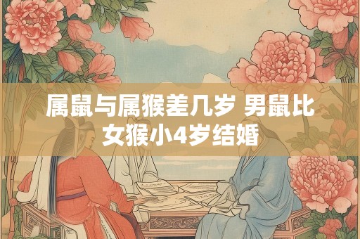属鼠与属猴差几岁 男鼠比女猴小4岁结婚