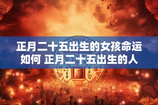 正月二十五出生的女孩命运如何 正月二十五出生的人命运如何