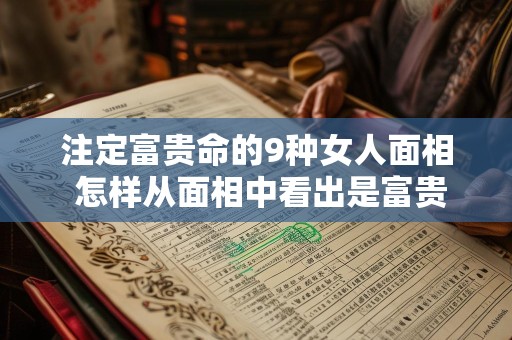注定富贵命的9种女人面相 怎样从面相中看出是富贵命
