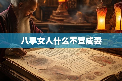 八字女人什么不宜成妻