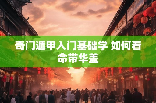 奇门遁甲入门基础学 如何看命带华盖