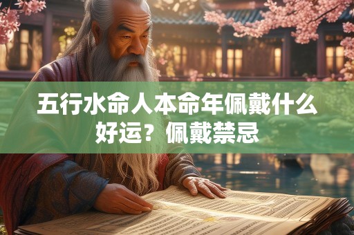 五行水命人本命年佩戴什么好运？佩戴禁忌