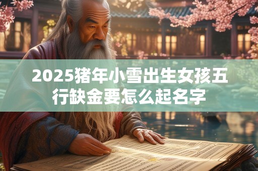 2025猪年小雪出生女孩五行缺金要怎么起名字