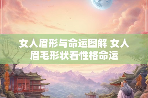 女人眉形与命运图解 女人眉毛形状看性格命运