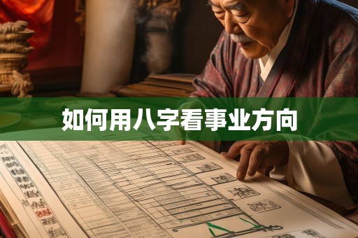 如何用八字看事业方向