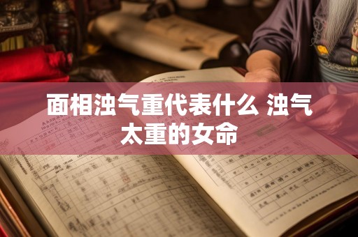 面相浊气重代表什么 浊气太重的女命