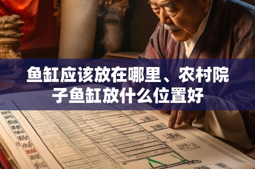 鱼缸应该放在哪里、农村院子鱼缸放什么位置好