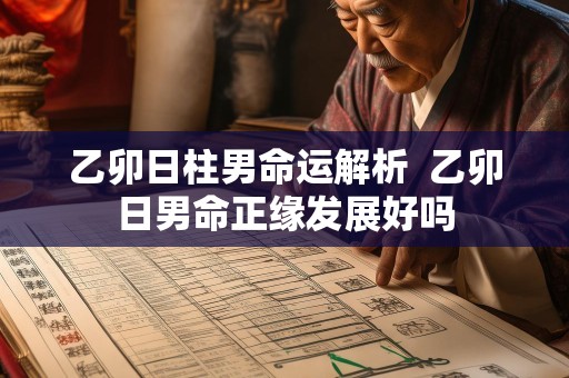 乙卯日柱男命运解析  乙卯日男命正缘发展好吗