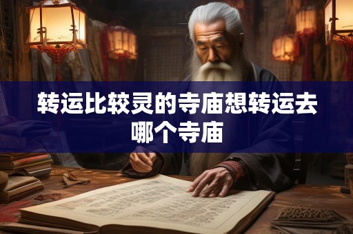 转运比较灵的寺庙想转运去哪个寺庙