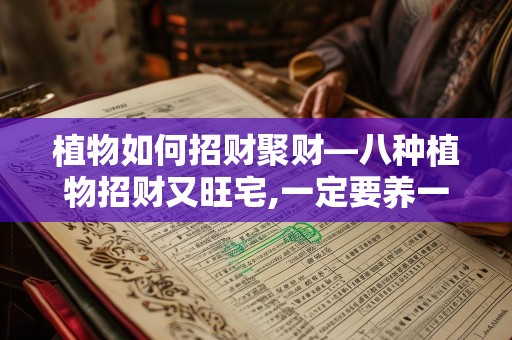 植物如何招财聚财—八种植物招财又旺宅,一定要养一盆!