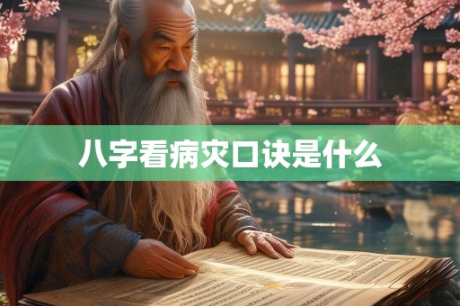 八字看病灾口诀是什么