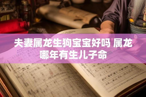 夫妻属龙生狗宝宝好吗 属龙哪年有生儿子命