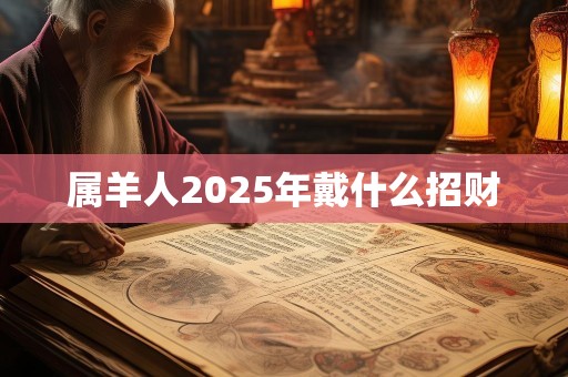 属羊人2025年戴什么招财