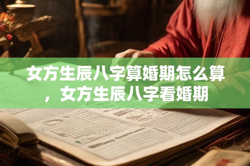 女方生辰八字算婚期怎么算，女方生辰八字看婚期