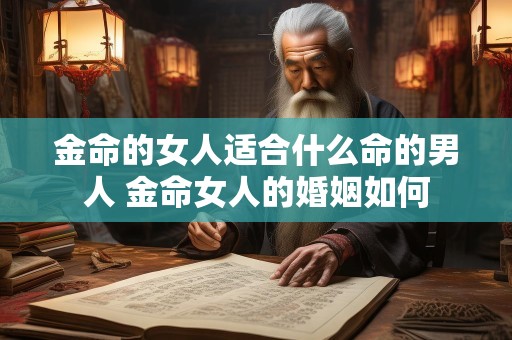 金命的女人适合什么命的男人 金命女人的婚姻如何
