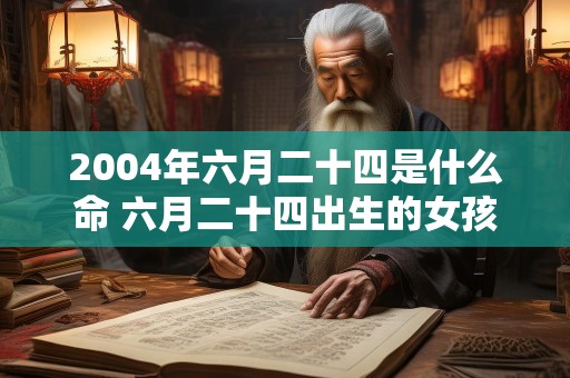 2004年六月二十四是什么命 六月二十四出生的女孩什么命