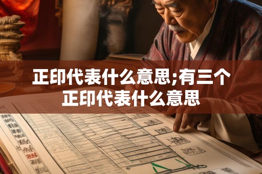 正印代表什么意思;有三个正印代表什么意思