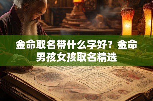 金命取名带什么字好？金命男孩女孩取名精选
