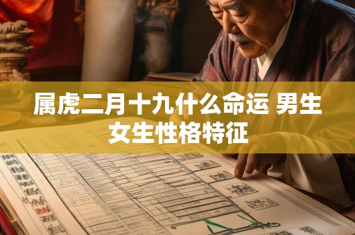 属虎二月十九什么命运 男生女生性格特征