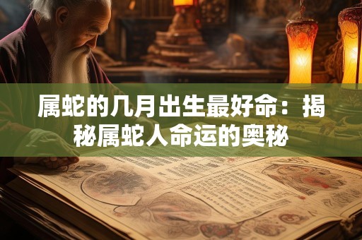 属蛇的几月出生最好命：揭秘属蛇人命运的奥秘