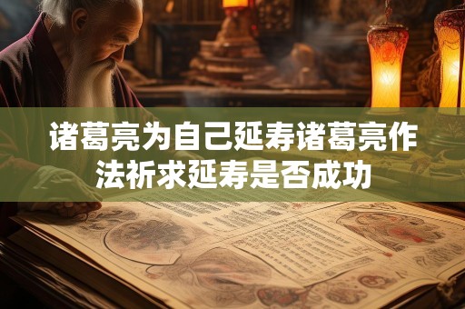 诸葛亮为自己延寿诸葛亮作法祈求延寿是否成功
