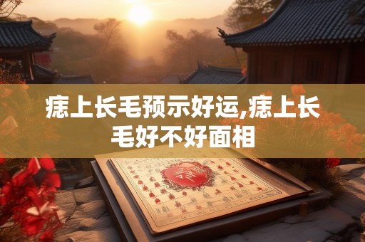痣上长毛预示好运,痣上长毛好不好面相