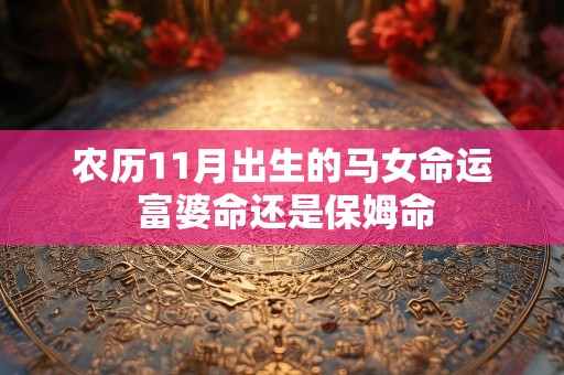 农历11月出生的马女命运 富婆命还是保姆命
