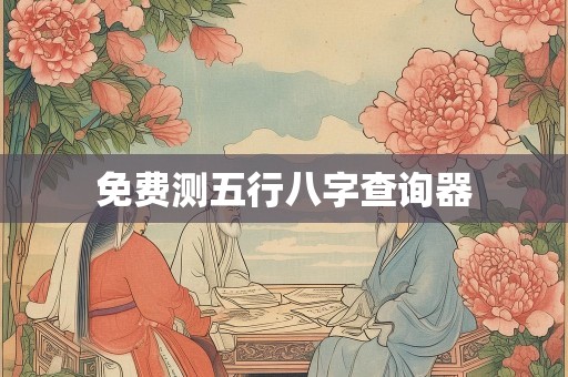 免费测五行八字查询器