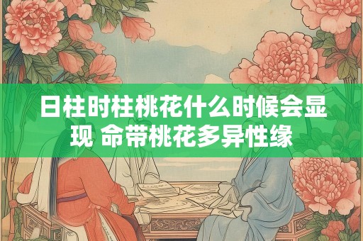 日柱时柱桃花什么时候会显现 命带桃花多异性缘