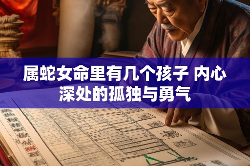 属蛇女命里有几个孩子 内心深处的孤独与勇气