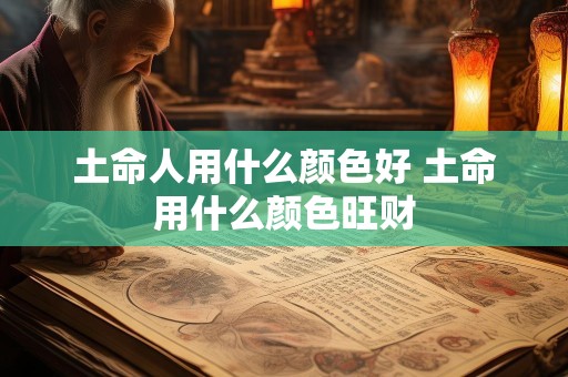 土命人用什么颜色好 土命用什么颜色旺财