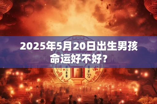 2025年5月20日出生男孩命运好不好？