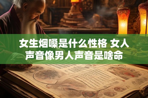 女生烟嗓是什么性格 女人声音像男人声音是啥命