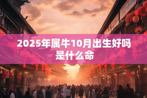 2025年属牛10月出生好吗 是什么命