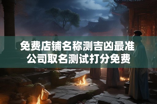 免费店铺名称测吉凶最准 公司取名测试打分免费