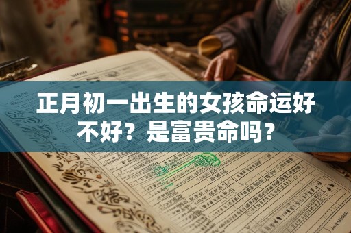 正月初一出生的女孩命运好不好？是富贵命吗？