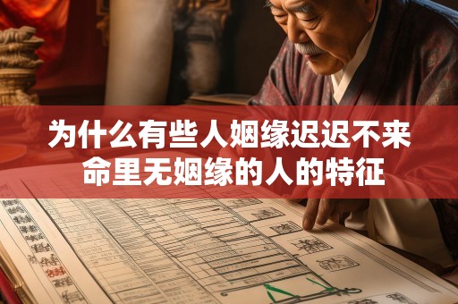 为什么有些人姻缘迟迟不来 命里无姻缘的人的特征