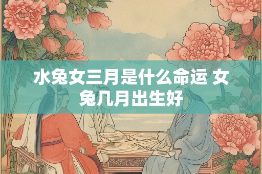 水兔女三月是什么命运 女兔几月出生好