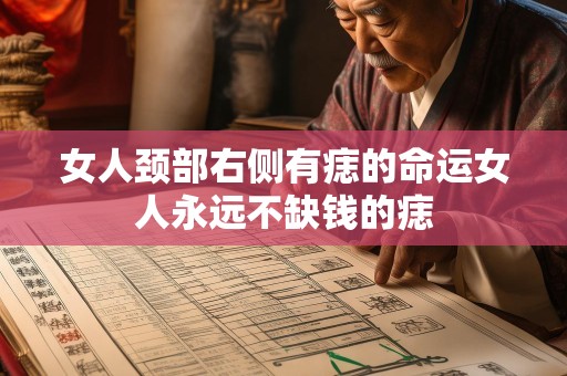 女人颈部右侧有痣的命运女人永远不缺钱的痣