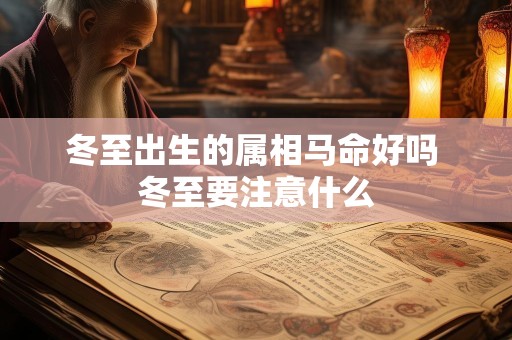 冬至出生的属相马命好吗 冬至要注意什么