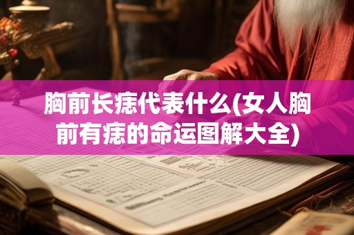 胸前长痣代表什么(女人胸前有痣的命运图解大全)