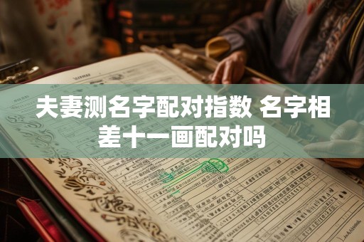 夫妻测名字配对指数 名字相差十一画配对吗