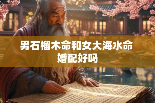 男石榴木命和女大海水命 婚配好吗