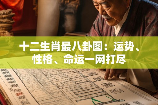 十二生肖最八卦图：运势、性格、命运一网打尽