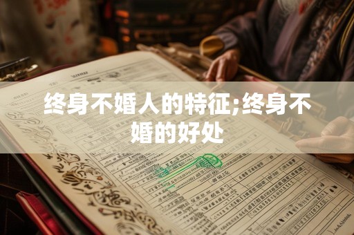 终身不婚人的特征;终身不婚的好处