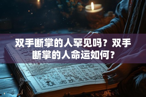 双手断掌的人罕见吗？双手断掌的人命运如何？