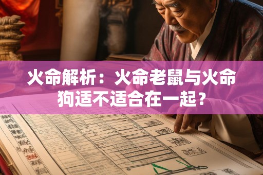火命解析：火命老鼠与火命狗适不适合在一起？