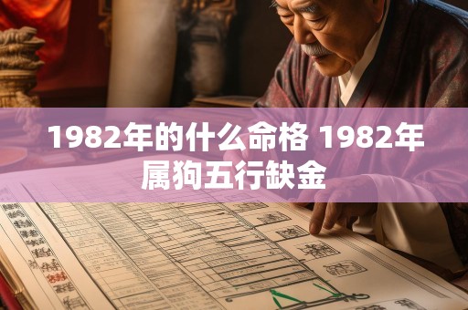 1982年的什么命格 1982年属狗五行缺金