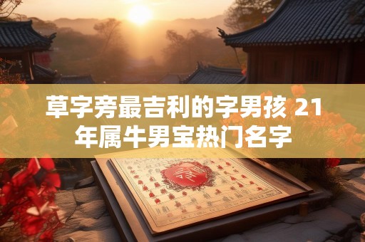 草字旁最吉利的字男孩 21年属牛男宝热门名字